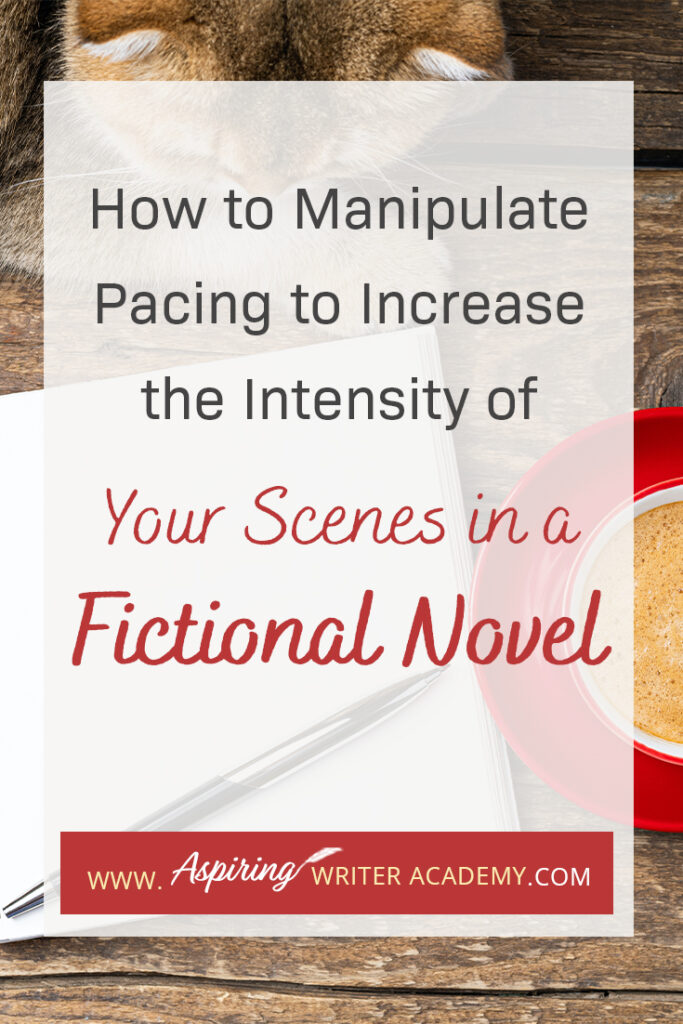 Are there sections in your story that are moving too slow? Do you feel like your scenes are not climatic enough? With the right techniques, you can use pacing to slow a story down or to speed a story up, depending on what is required for each scene. What you do not want, is to have the wrong pacing at the wrong time. Follow along as we show you How to Manipulate Pacing to Increase the Intensity of Your Scenes in a Fictional Novel to help you write a novel that your reader can not put down.