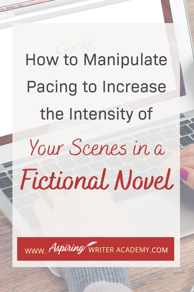 Are there sections in your story that are moving too slow? Do you feel like your scenes are not climatic enough? With the right techniques, you can use pacing to slow a story down or to speed a story up, depending on what is required for each scene. What you do not want, is to have the wrong pacing at the wrong time. Follow along as we show you How to Manipulate Pacing to Increase the Intensity of Your Scenes in a Fictional Novel to help you write a novel that your reader can not put down.