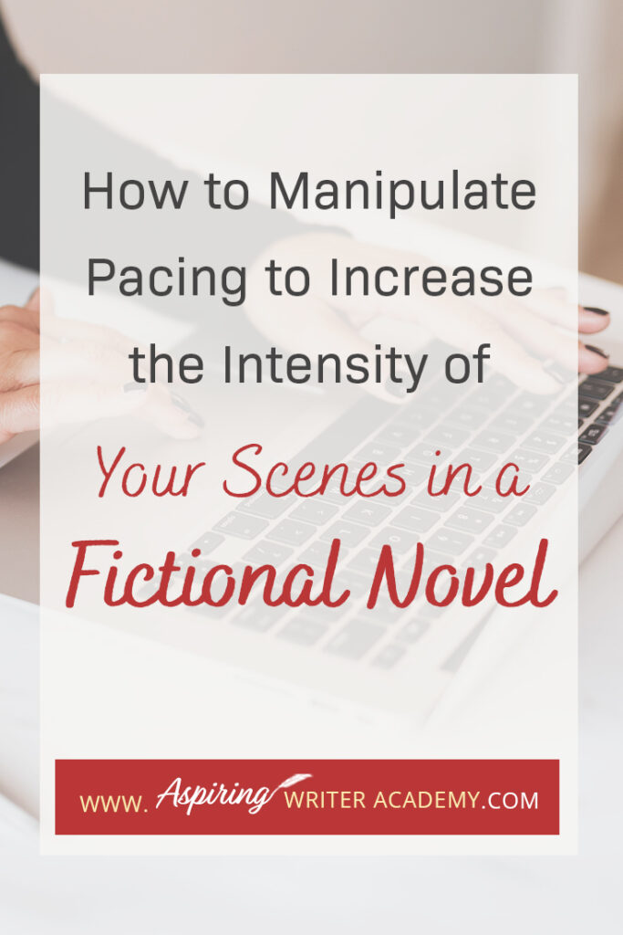 Are there sections in your story that are moving too slow? Do you feel like your scenes are not climatic enough? With the right techniques, you can use pacing to slow a story down or to speed a story up, depending on what is required for each scene. What you do not want, is to have the wrong pacing at the wrong time. Follow along as we show you How to Manipulate Pacing to Increase the Intensity of Your Scenes in a Fictional Novel to help you write a novel that your reader can not put down.