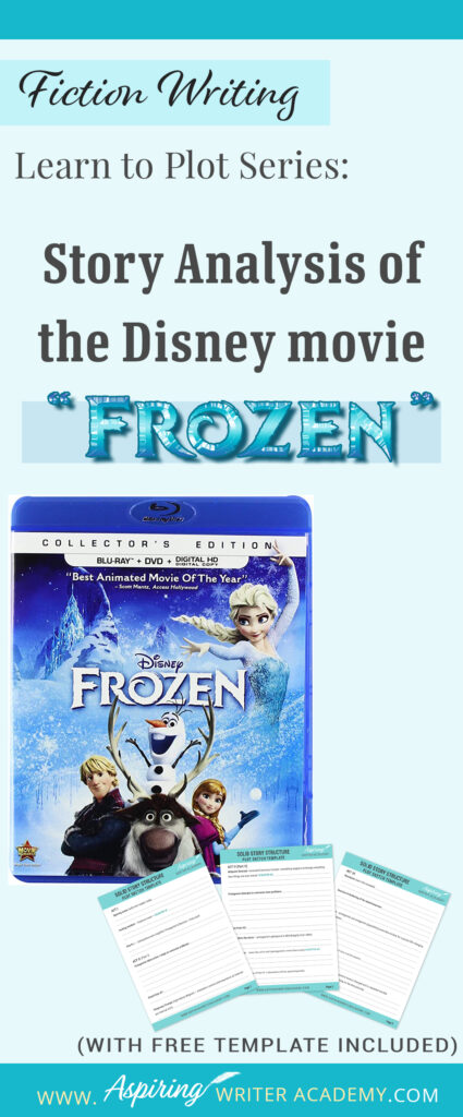 The best way to learn story structure is to analyze good stories. Can you readily identify each plot point in every movie you see or book you read? Or do terms like ‘inciting incident,’ ‘midpoint reversal,’ and ‘black moment’ leave you confused? In our Learn to Plot Fiction Writing Series: Story Analysis of the Disney movie “Frozen” we will show you how to recognize each element and provide you with a Free Plot Template so you can draft satisfying, high-quality stories of your own.