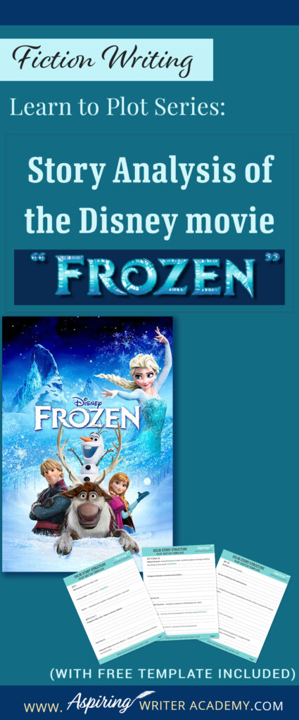 The best way to learn story structure is to analyze good stories. Can you readily identify each plot point in every movie you see or book you read? Or do terms like ‘inciting incident,’ ‘midpoint reversal,’ and ‘black moment’ leave you confused? In our Learn to Plot Fiction Writing Series: Story Analysis of the Disney movie “Frozen” we will show you how to recognize each element and provide you with a Free Plot Template so you can draft satisfying, high-quality stories of your own.