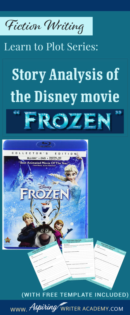 The best way to learn story structure is to analyze good stories. Can you readily identify each plot point in every movie you see or book you read? Or do terms like ‘inciting incident,’ ‘midpoint reversal,’ and ‘black moment’ leave you confused? In our Learn to Plot Fiction Writing Series: Story Analysis of the Disney movie “Frozen” we will show you how to recognize each element and provide you with a Free Plot Template so you can draft satisfying, high-quality stories of your own.