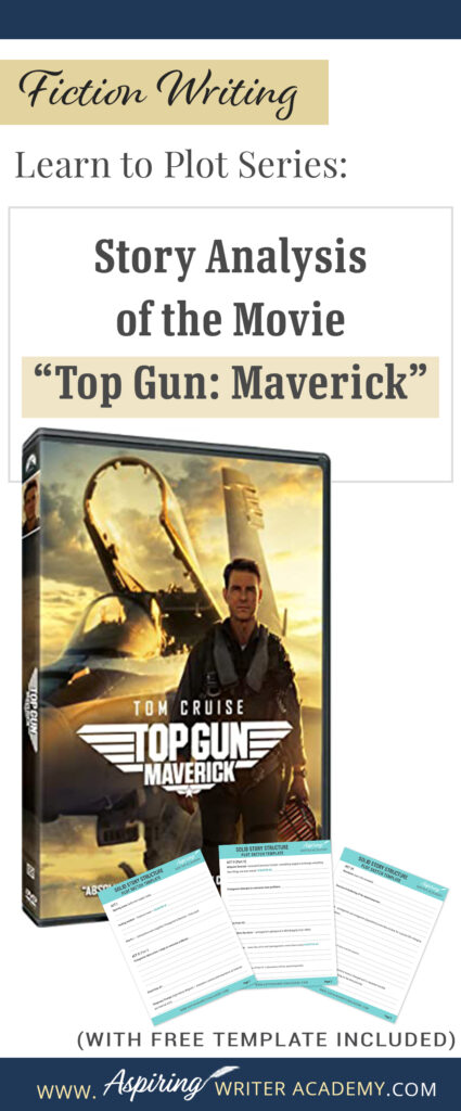 The best way to learn story structure is to analyze good stories. Can you readily identify each plot point in every movie you see or book you read? Or do terms like ‘inciting incident,’ ‘midpoint reversal,’ and ‘black moment’ leave you confused? In our Learn to Plot Fiction Writing Series: Story Analysis of the movie “Top Gun: Maverick” we will show you how to recognize each element and provide you with a Free Plot Template so you can draft satisfying, high-quality stories of your own.