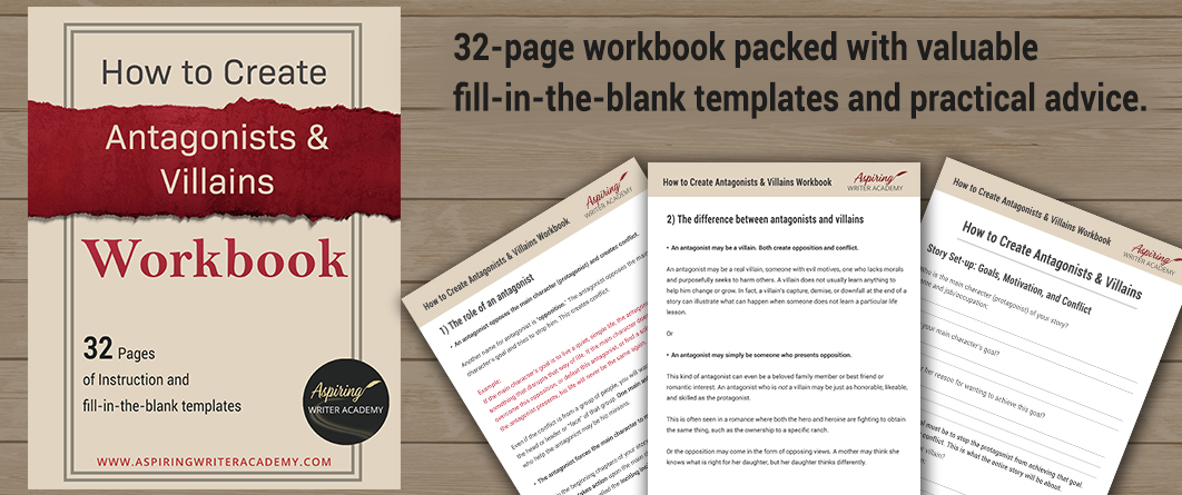 This 32-page instructional workbook is packed with valuable fill-in-the-blank templates and practical advice to help you create memorable and effective antagonists and villains. Whether you're a seasoned writer or just starting out, this workbook will take your writing to the next level.