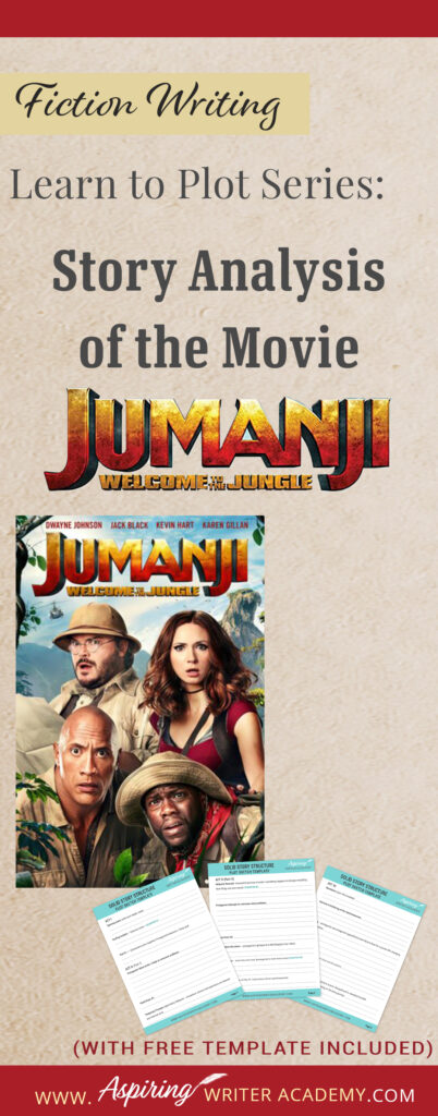 The best way to learn story structure is to analyze good stories. Can you readily identify each plot point in every movie you see or book you read? Or do terms like ‘inciting incident,’ ‘midpoint reversal,’ and ‘black moment’ leave you confused? In our Learn to Plot Fiction Writing Series: Story Analysis of the movie “Jumanji: Welcome to the Jungle” we show you how to recognize each element and provide a Free Plot Template so you can draft satisfying, high-quality stories of your own.