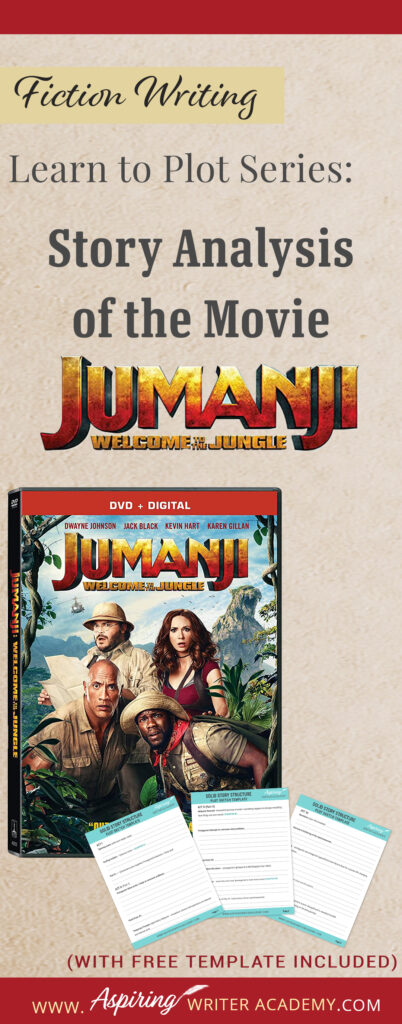 The best way to learn story structure is to analyze good stories. Can you readily identify each plot point in every movie you see or book you read? Or do terms like ‘inciting incident,’ ‘midpoint reversal,’ and ‘black moment’ leave you confused? In our Learn to Plot Fiction Writing Series: Story Analysis of the movie “Jumanji: Welcome to the Jungle” we show you how to recognize each element and provide a Free Plot Template so you can draft satisfying, high-quality stories of your own.