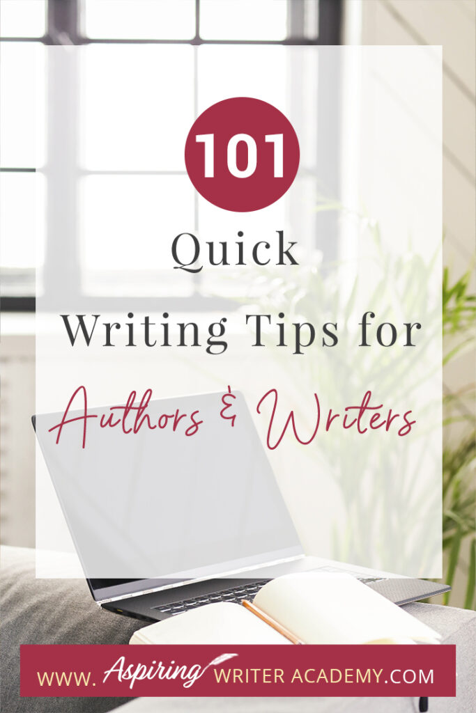 Writing can be a challenging and rewarding pursuit, but it's not always easy to know where to start or how to improve your craft. Whether you're a seasoned author or just starting out, we hope that you can take away something to help you out with your writing journey from our post 101 Quick Writing Tips for Authors and Writers. We hope that some of these tips help you hone your skills, overcome writer's block, and create compelling stories that captivate your readers.