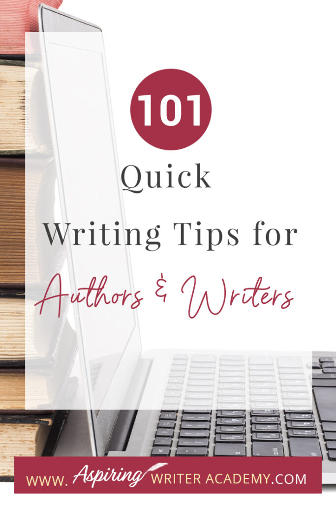 Writing can be a challenging and rewarding pursuit, but it's not always easy to know where to start or how to improve your craft. Whether you're a seasoned author or just starting out, we hope that you can take away something to help you out with your writing journey from our post 101 Quick Writing Tips for Authors and Writers. We hope that some of these tips help you hone your skills, overcome writer's block, and create compelling stories that captivate your readers.