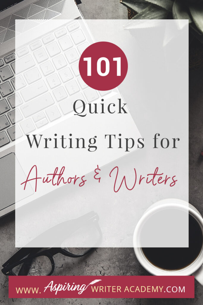 Writing can be a challenging and rewarding pursuit, but it's not always easy to know where to start or how to improve your craft. Whether you're a seasoned author or just starting out, we hope that you can take away something to help you out with your writing journey from our post 101 Quick Writing Tips for Authors and Writers. We hope that some of these tips help you hone your skills, overcome writer's block, and create compelling stories that captivate your readers.