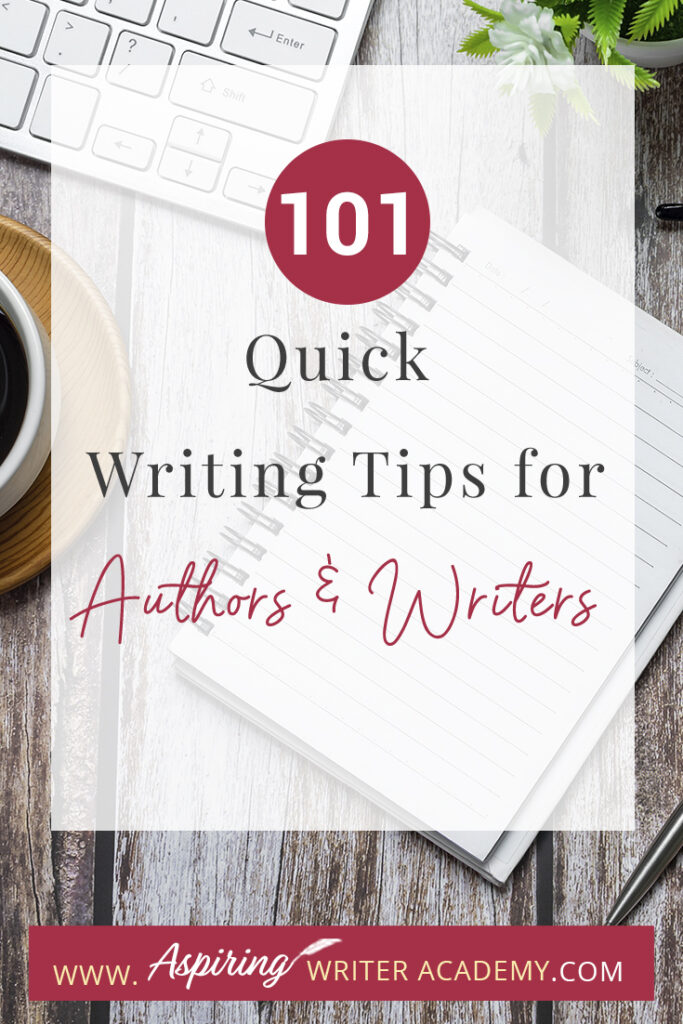 Writing can be a challenging and rewarding pursuit, but it's not always easy to know where to start or how to improve your craft. Whether you're a seasoned author or just starting out, we hope that you can take away something to help you out with your writing journey from our post 101 Quick Writing Tips for Authors and Writers. We hope that some of these tips help you hone your skills, overcome writer's block, and create compelling stories that captivate your readers.