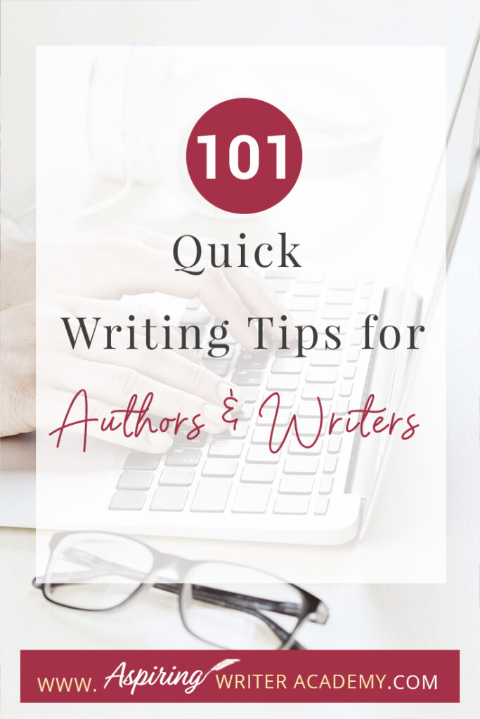 Writing can be a challenging and rewarding pursuit, but it's not always easy to know where to start or how to improve your craft. Whether you're a seasoned author or just starting out, we hope that you can take away something to help you out with your writing journey from our post 101 Quick Writing Tips for Authors and Writers. We hope that some of these tips help you hone your skills, overcome writer's block, and create compelling stories that captivate your readers.