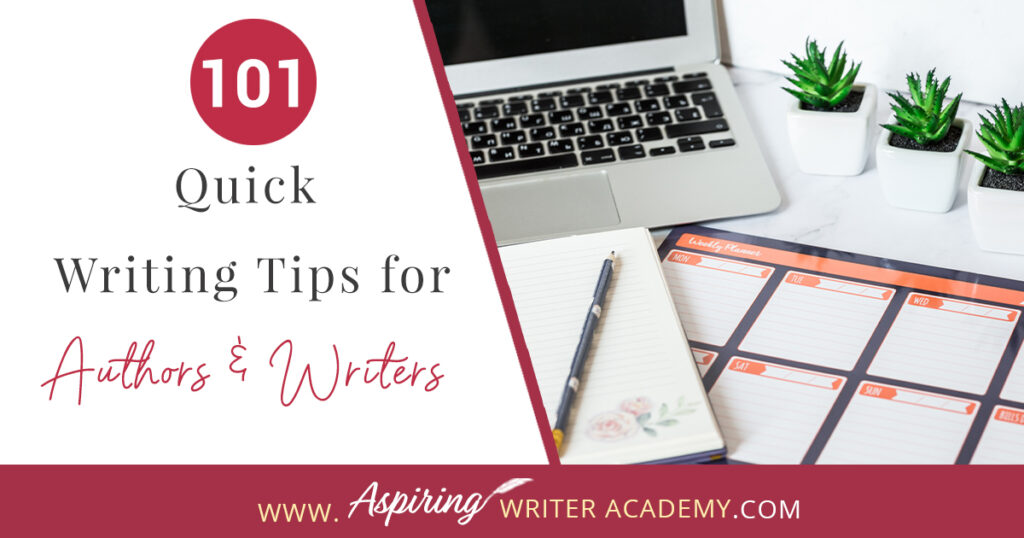 Writing can be a challenging and rewarding pursuit, but it's not always easy to know where to start or how to improve your craft. Whether you're a seasoned author or just starting out, we hope that you can take away something to help you out with your writing journey from our post 101 Quick Writing Tips for Authors and Writers. We hope that some of these tips help you hone your skills, overcome writer's block, and create compelling stories that captivate your readers.