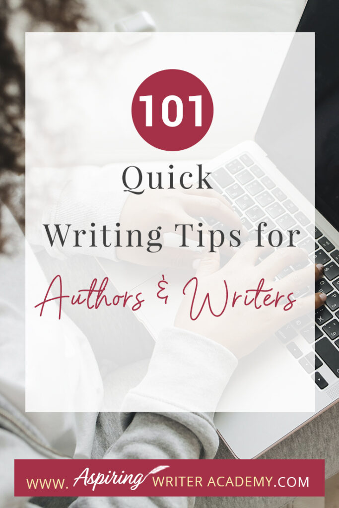 Writing can be a challenging and rewarding pursuit, but it's not always easy to know where to start or how to improve your craft. Whether you're a seasoned author or just starting out, we hope that you can take away something to help you out with your writing journey from our post 101 Quick Writing Tips for Authors and Writers. We hope that some of these tips help you hone your skills, overcome writer's block, and create compelling stories that captivate your readers.