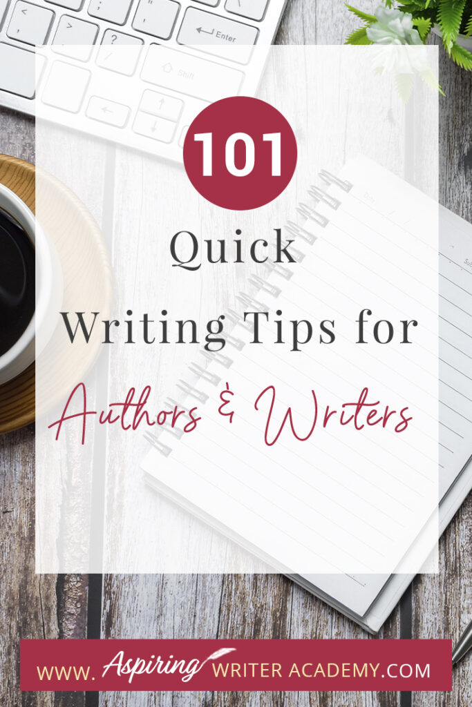 Writing can be a challenging and rewarding pursuit, but it's not always easy to know where to start or how to improve your craft. Whether you're a seasoned author or just starting out, we hope that you can take away something to help you out with your writing journey from our post 101 Quick Writing Tips for Authors and Writers. We hope that some of these tips help you hone your skills, overcome writer's block, and create compelling stories that captivate your readers.