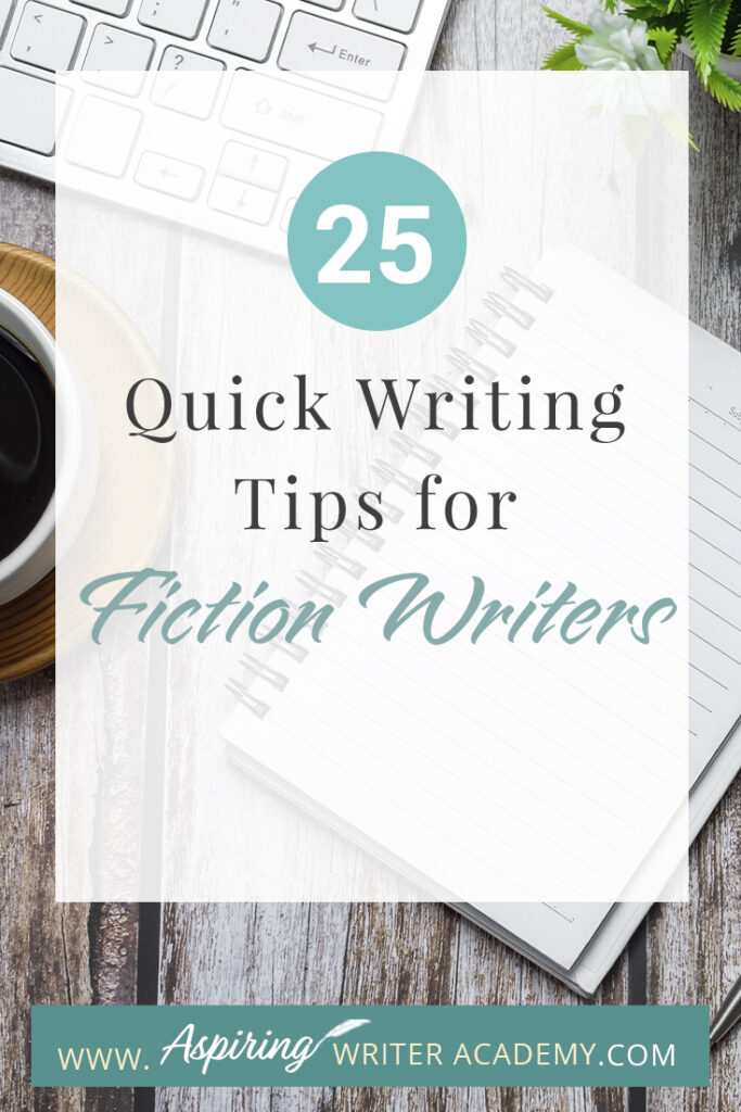 Writing fiction is a challenging and rewarding endeavor that requires a combination of creativity, skill, and discipline. Whether you're a seasoned writer or just starting out, there's always room for improvement in your craft. In this blog post, we'll provide you with 25 Quick Writing Tips for Fiction Writers to help you elevate your writing and create compelling stories that captivate your readers. From character development to plot pacing, we hope that these tips will help inspire you to hone your skills and take your writing to the next level.