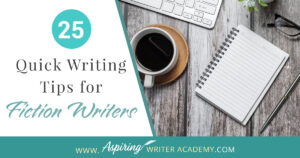 Writing fiction is a challenging and rewarding endeavor that requires a combination of creativity, skill, and discipline. Whether you're a seasoned writer or just starting out, there's always room for improvement in your craft. In this blog post, we'll provide you with 25 Quick Writing Tips for Fiction Writers to help you elevate your writing and create compelling stories that captivate your readers. From character development to plot pacing, we hope that these tips will help inspire you to hone your skills and take your writing to the next level.