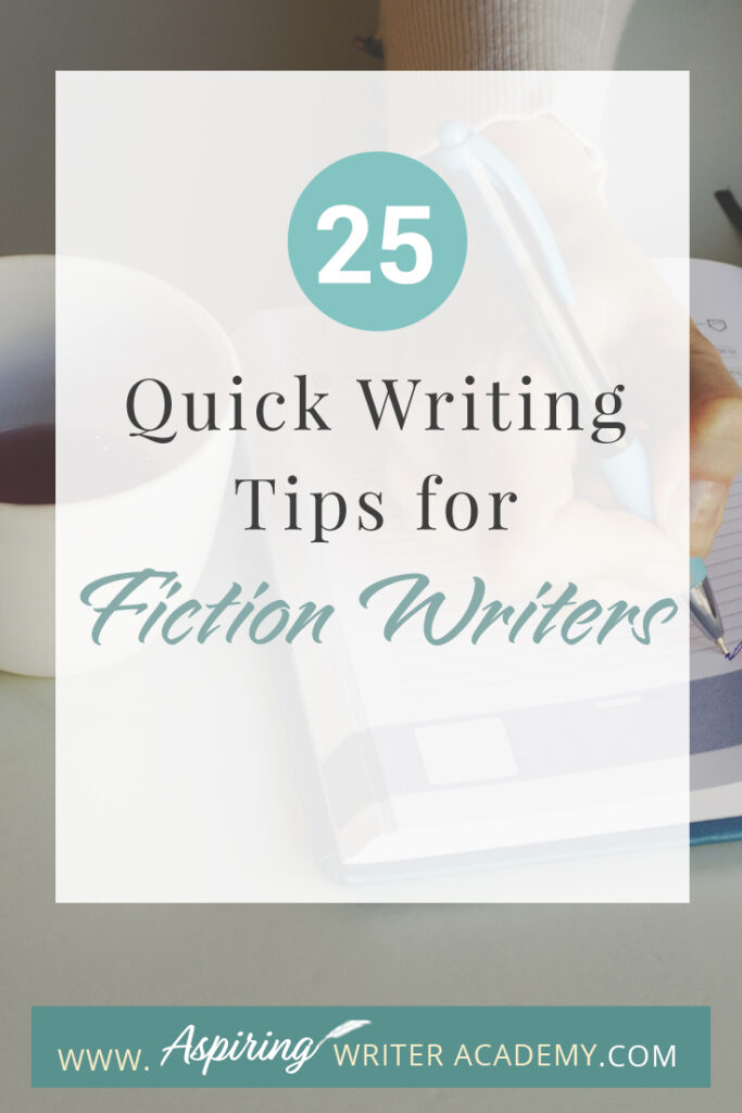 Writing fiction is a challenging and rewarding endeavor that requires a combination of creativity, skill, and discipline. Whether you're a seasoned writer or just starting out, there's always room for improvement in your craft. In this blog post, we'll provide you with 25 Quick Writing Tips for Fiction Writers to help you elevate your writing and create compelling stories that captivate your readers. From character development to plot pacing, we hope that these tips will help inspire you to hone your skills and take your writing to the next level.