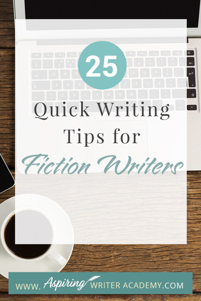 Writing fiction is a challenging and rewarding endeavor that requires a combination of creativity, skill, and discipline. Whether you're a seasoned writer or just starting out, there's always room for improvement in your craft. In this blog post, we'll provide you with 25 Quick Writing Tips for Fiction Writers to help you elevate your writing and create compelling stories that captivate your readers. From character development to plot pacing, we hope that these tips will help inspire you to hone your skills and take your writing to the next level.