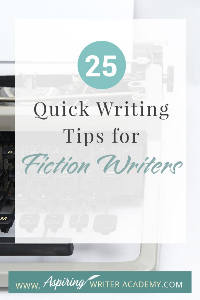 Writing fiction is a challenging and rewarding endeavor that requires a combination of creativity, skill, and discipline. Whether you're a seasoned writer or just starting out, there's always room for improvement in your craft. In this blog post, we'll provide you with 25 Quick Writing Tips for Fiction Writers to help you elevate your writing and create compelling stories that captivate your readers. From character development to plot pacing, we hope that these tips will help inspire you to hone your skills and take your writing to the next level.