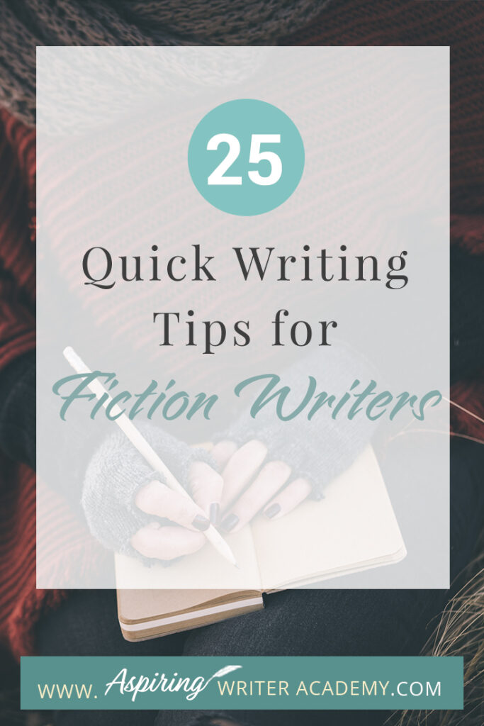 Writing fiction is a challenging and rewarding endeavor that requires a combination of creativity, skill, and discipline. Whether you're a seasoned writer or just starting out, there's always room for improvement in your craft. In this blog post, we'll provide you with 25 Quick Writing Tips for Fiction Writers to help you elevate your writing and create compelling stories that captivate your readers. From character development to plot pacing, we hope that these tips will help inspire you to hone your skills and take your writing to the next level.