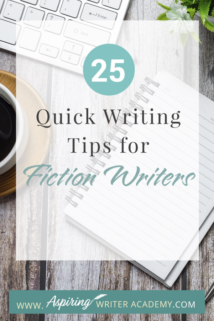 Writing fiction is a challenging and rewarding endeavor that requires a combination of creativity, skill, and discipline. Whether you're a seasoned writer or just starting out, there's always room for improvement in your craft. In this blog post, we'll provide you with 25 Quick Writing Tips for Fiction Writers to help you elevate your writing and create compelling stories that captivate your readers. From character development to plot pacing, we hope that these tips will help inspire you to hone your skills and take your writing to the next level.