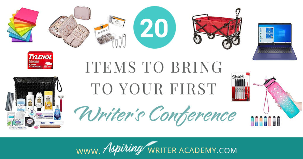 Attending a writer’s conference is one of the best things you can do to either launch or advance your writing career. But what should you bring? Do you need a notebook or a laptop? Do you need business cards? How should you dress? What if you are published and need to bring books for the conference book table? Which items are beneficial, and which should you leave at home? Our post, 20 Items to Bring to Your First Writer’s Conference, offers a valuable checklist to help put your mind at ease.