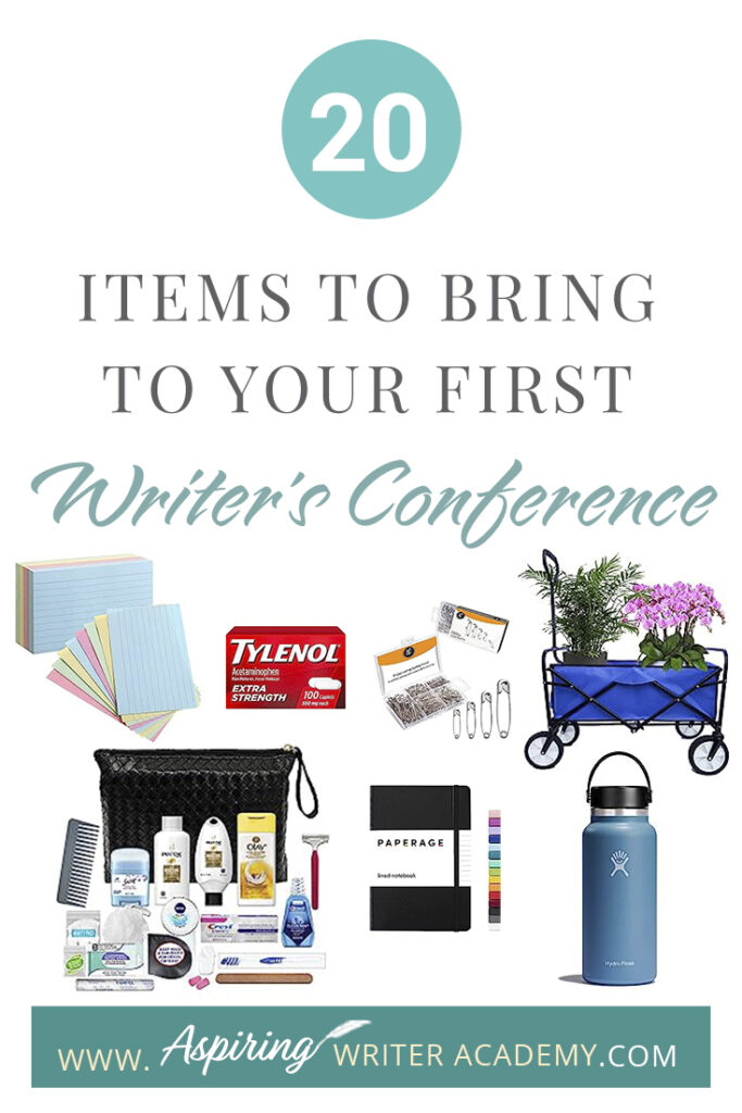Attending a writer’s conference is one of the best things you can do to either launch or advance your writing career. But what should you bring? Do you need a notebook or a laptop? Do you need business cards? How should you dress? What if you are published and need to bring books for the conference book table? Which items are beneficial, and which should you leave at home? Our post, 20 Items to Bring to Your First Writer’s Conference, offers a valuable checklist to help put your mind at ease.
