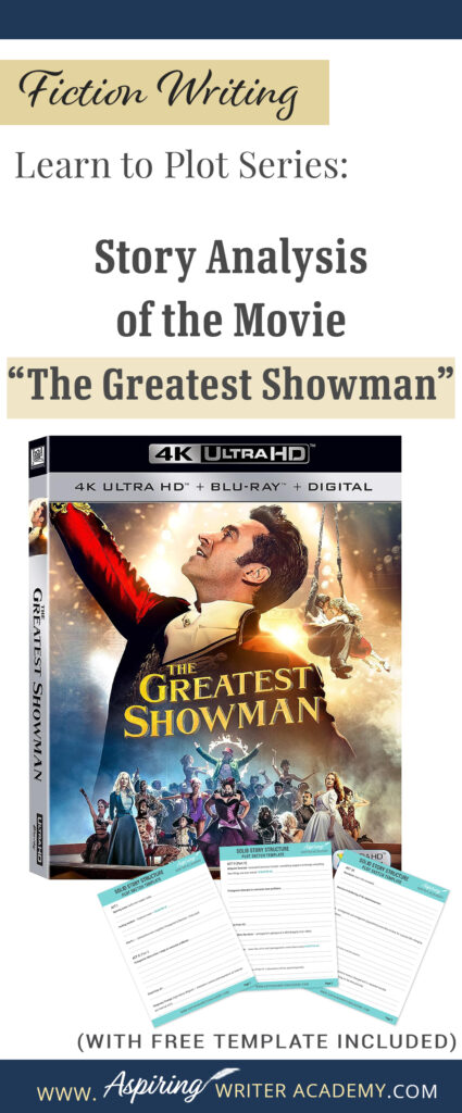 The best way to learn story structure is to analyze good stories. Can you readily identify each plot point in every movie you see or book you read? Or do terms like ‘inciting incident,’ ‘midpoint reversal,’ and ‘black moment’ leave you confused? In our Learn to Plot Fiction Writing Series: Story Analysis of the movie “The Greatest Showman” we show you how to recognize each element and provide a Free Plot Template so you can draft satisfying, high-quality stories of your own.