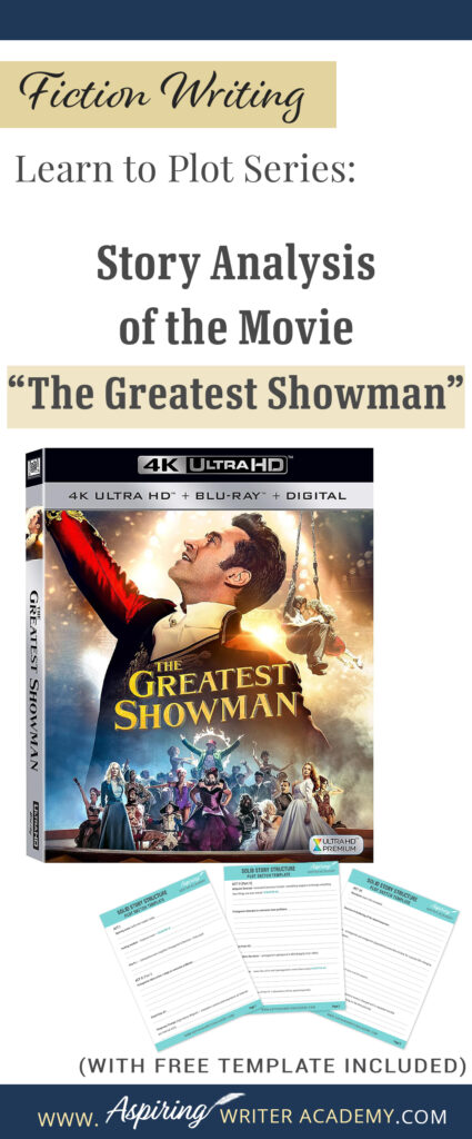 The best way to learn story structure is to analyze good stories. Can you readily identify each plot point in every movie you see or book you read? Or do terms like ‘inciting incident,’ ‘midpoint reversal,’ and ‘black moment’ leave you confused? In our Learn to Plot Fiction Writing Series: Story Analysis of the movie “The Greatest Showman” we show you how to recognize each element and provide a Free Plot Template so you can draft satisfying, high-quality stories of your own.