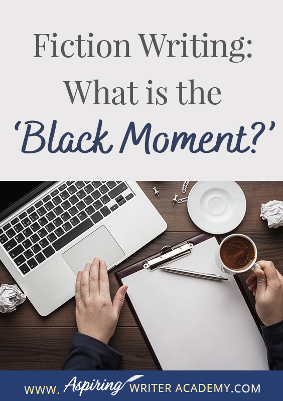 The ‘Black Moment’ is a major turning point in a fictional story where the main characters lose hope. They have struggled to achieve a specific goal and at this dark, bleak moment something happens, either triggered by the opposition or by their own weaknesses that cause them to believe they’ve failed and ‘all is lost.’ In Fiction Writing: What is the ‘Black Moment?’ we give you tips and illustrative examples to help you create a fabulous Black Moment scene of your own.