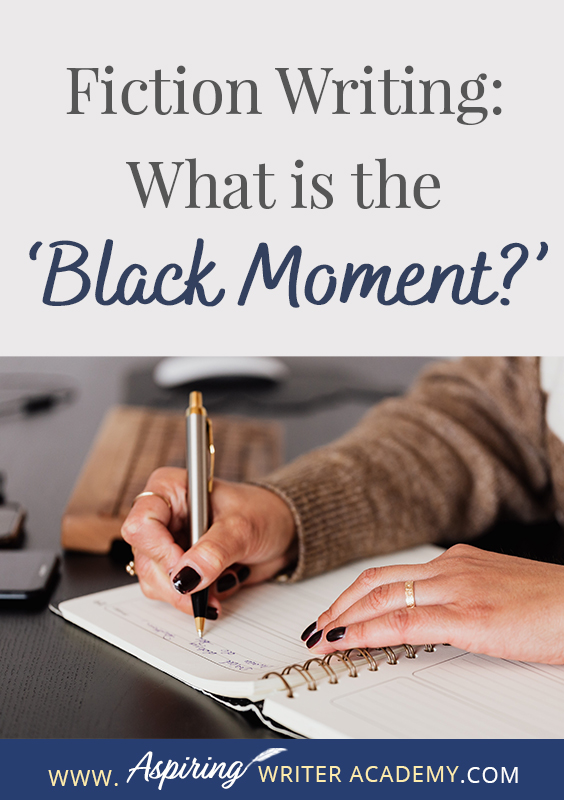 The ‘Black Moment’ is a major turning point in a fictional story where the main characters lose hope. They have struggled to achieve a specific goal and at this dark, bleak moment something happens, either triggered by the opposition or by their own weaknesses that cause them to believe they’ve failed and ‘all is lost.’ In Fiction Writing: What is the ‘Black Moment?’ we give you tips and illustrative examples to help you create a fabulous Black Moment scene of your own.