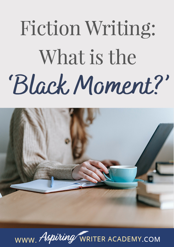 The ‘Black Moment’ is a major turning point in a fictional story where the main characters lose hope. They have struggled to achieve a specific goal and at this dark, bleak moment something happens, either triggered by the opposition or by their own weaknesses that cause them to believe they’ve failed and ‘all is lost.’ In Fiction Writing: What is the ‘Black Moment?’ we give you tips and illustrative examples to help you create a fabulous Black Moment scene of your own.