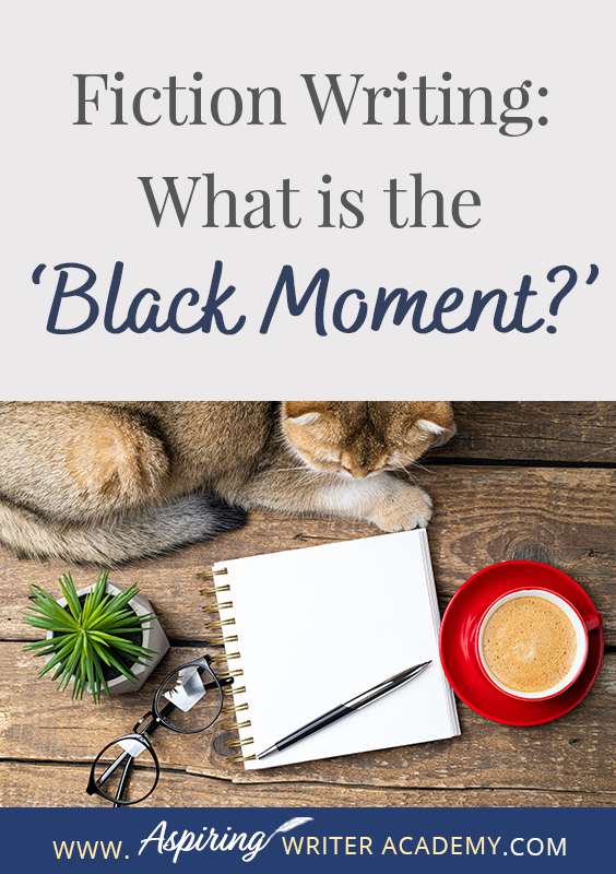 The ‘Black Moment’ is a major turning point in a fictional story where the main characters lose hope. They have struggled to achieve a specific goal and at this dark, bleak moment something happens, either triggered by the opposition or by their own weaknesses that cause them to believe they’ve failed and ‘all is lost.’ In Fiction Writing: What is the ‘Black Moment?’ we give you tips and illustrative examples to help you create a fabulous Black Moment scene of your own.