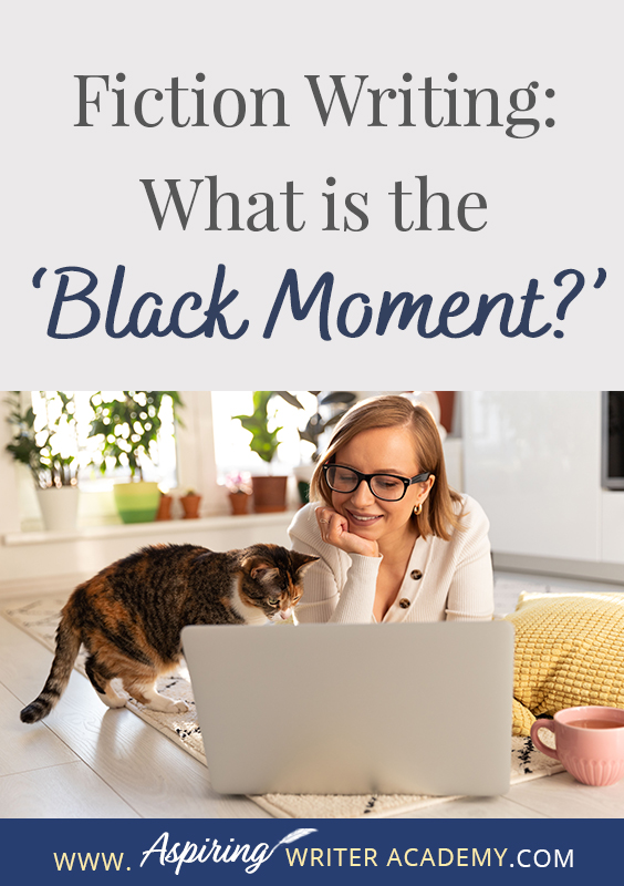 The ‘Black Moment’ is a major turning point in a fictional story where the main characters lose hope. They have struggled to achieve a specific goal and at this dark, bleak moment something happens, either triggered by the opposition or by their own weaknesses that cause them to believe they’ve failed and ‘all is lost.’ In Fiction Writing: What is the ‘Black Moment?’ we give you tips and illustrative examples to help you create a fabulous Black Moment scene of your own.