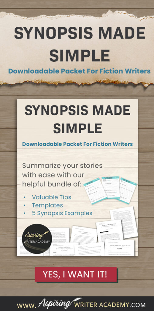 Struggling to condense your intricate plots and rich characters into a 2–5-page document for potential publishers? Our 33-page Synopsis Made Simple For Fiction Writers Bundle, offers valuable tips, templates, and 5 synopsis examples to help you create an engaging summary of your fictional story.