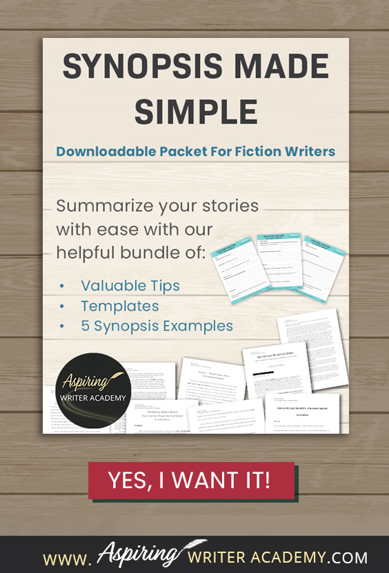 Struggling to condense your intricate plots and rich characters into a 2–5-page document for potential publishers? Our 33-page Synopsis Made Simple For Fiction Writers Bundle, offers valuable tips, templates, and 5 synopsis examples to help you create an engaging summary of your fictional story.