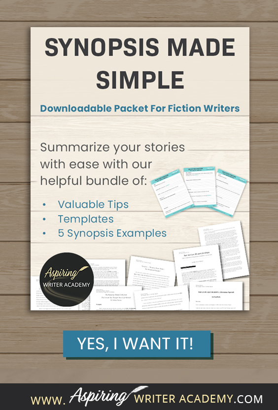 Struggling to condense your intricate plots and rich characters into a 2–5-page document for potential publishers? Our 33-page Synopsis Made Simple For Fiction Writers Bundle, offers valuable tips, templates, and 5 synopsis examples to help you create an engaging summary of your fictional story.