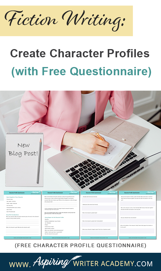 If you are planning to write a new story or need to add a character to your fiction novel, a handy fill-in-the-blank questionnaire can help define your character’s personality in a flash. Beyond name, age, and hair color, our post, Fiction Writing: Create Character Profiles (with Free Questionnaire) helps you identify personality traits for your cast of characters that strengthen the story, intensify conflict, and enhance the plot.