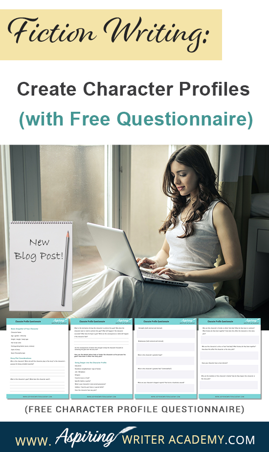 If you are planning to write a new story or need to add a character to your fiction novel, a handy fill-in-the-blank questionnaire can help define your character’s personality in a flash. Beyond name, age, and hair color, our post, Fiction Writing: Create Character Profiles (with Free Questionnaire) helps you identify personality traits for your cast of characters that strengthen the story, intensify conflict, and enhance the plot.