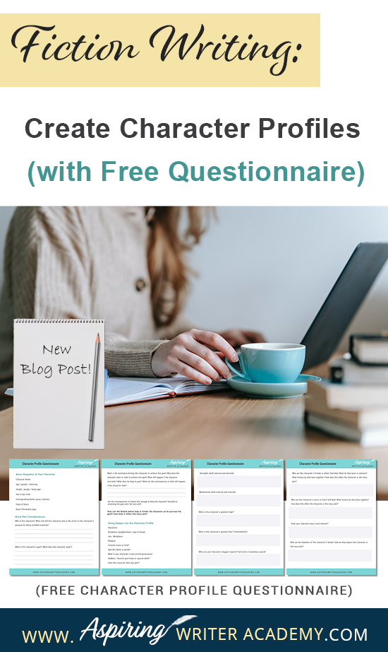 If you are planning to write a new story or need to add a character to your fiction novel, a handy fill-in-the-blank questionnaire can help define your character’s personality in a flash. Beyond name, age, and hair color, our post, Fiction Writing: Create Character Profiles (with Free Questionnaire) helps you identify personality traits for your cast of characters that strengthen the story, intensify conflict, and enhance the plot.