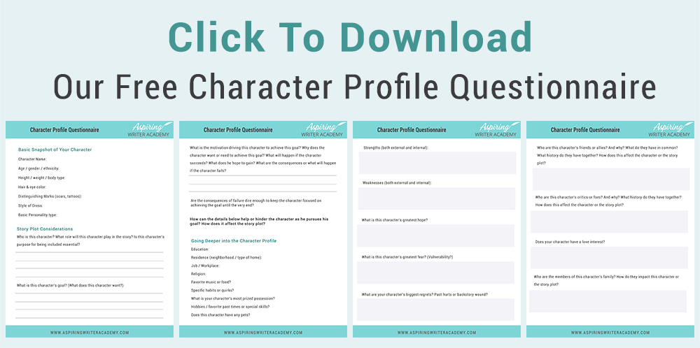 If you are planning to write a new story or need to add a character to your fiction novel, a handy fill-in-the-blank questionnaire can help define your character’s personality in a flash. Beyond name, age, and hair color, our post, Fiction Writing: Create Character Profiles (with Free Questionnaire) helps you identify personality traits for your cast of characters that strengthen the story, intensify conflict, and enhance the plot.