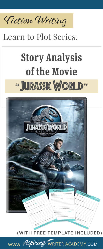 The best way to learn story structure is to analyze good stories. Can you readily identify each plot point in every movie you see or book you read? Or do terms like ‘inciting incident,’ ‘midpoint reversal,’ and ‘black moment’ leave you confused? In our Learn to Plot Fiction Writing Series: Story Analysis of the movie “Jurassic World” we show you how to recognize each element and provide a Free Plot Template so you can draft satisfying, high-quality stories of your own.