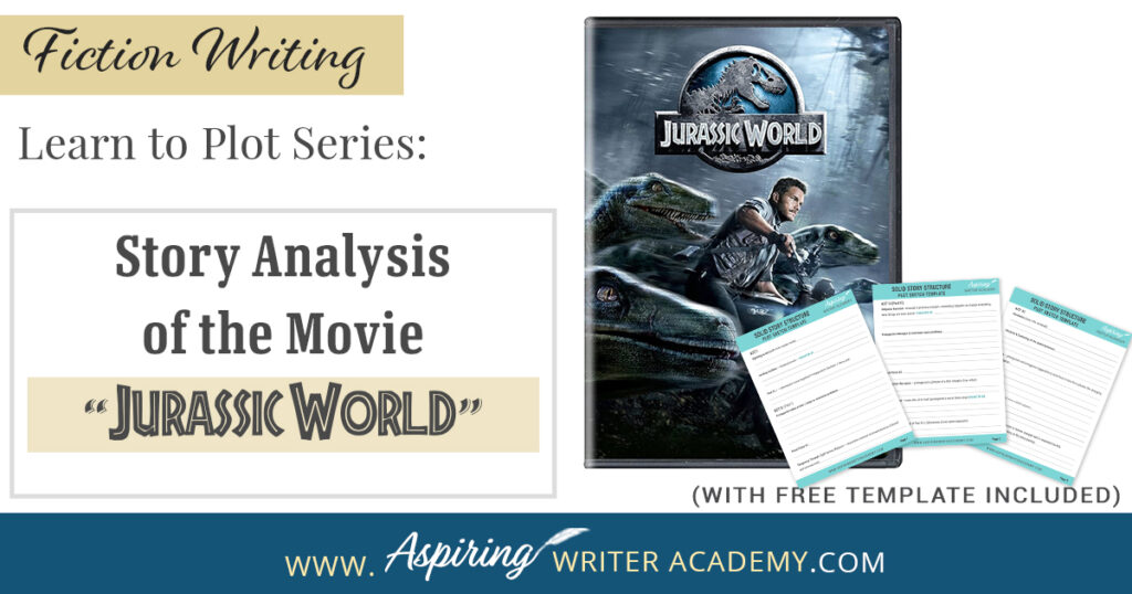 The best way to learn story structure is to analyze good stories. Can you readily identify each plot point in every movie you see or book you read? Or do terms like ‘inciting incident,’ ‘midpoint reversal,’ and ‘black moment’ leave you confused? In our Learn to Plot Fiction Writing Series: Story Analysis of the movie “Jurassic World” we show you how to recognize each element and provide a Free Plot Template so you can draft satisfying, high-quality stories of your own.