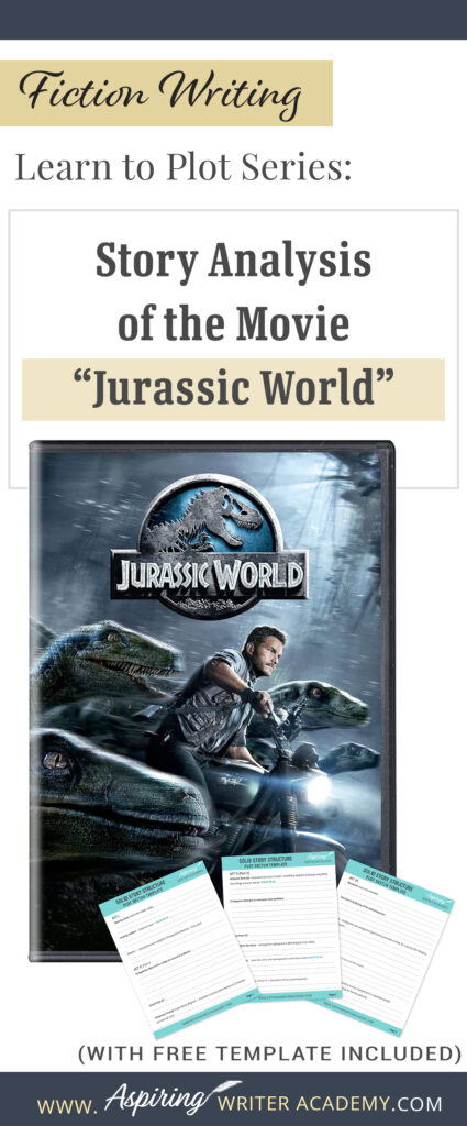 The best way to learn story structure is to analyze good stories. Can you readily identify each plot point in every movie you see or book you read? Or do terms like ‘inciting incident,’ ‘midpoint reversal,’ and ‘black moment’ leave you confused? In our Learn to Plot Fiction Writing Series: Story Analysis of the movie “Jurassic World” we show you how to recognize each element and provide a Free Plot Template so you can draft satisfying, high-quality stories of your own.