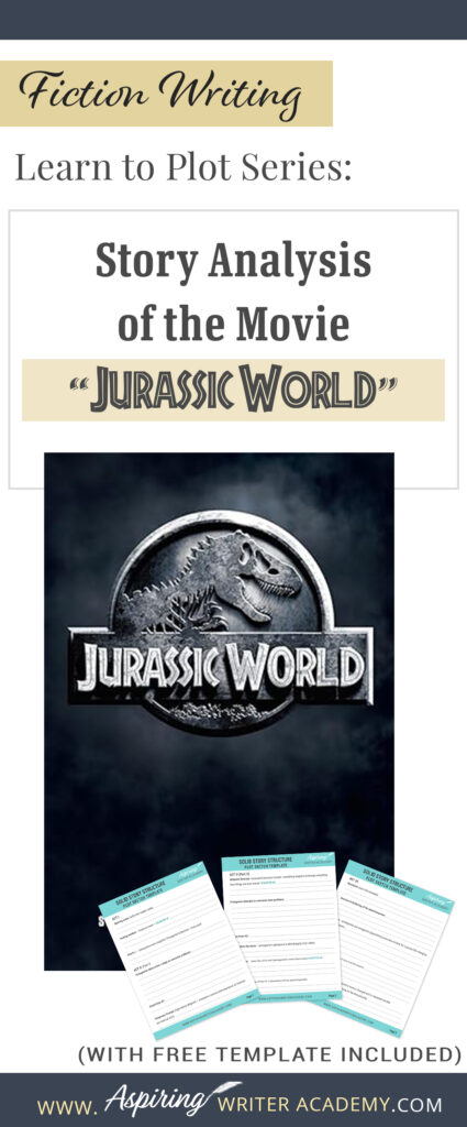 The best way to learn story structure is to analyze good stories. Can you readily identify each plot point in every movie you see or book you read? Or do terms like ‘inciting incident,’ ‘midpoint reversal,’ and ‘black moment’ leave you confused? In our Learn to Plot Fiction Writing Series: Story Analysis of the movie “Jurassic World” we show you how to recognize each element and provide a Free Plot Template so you can draft satisfying, high-quality stories of your own.