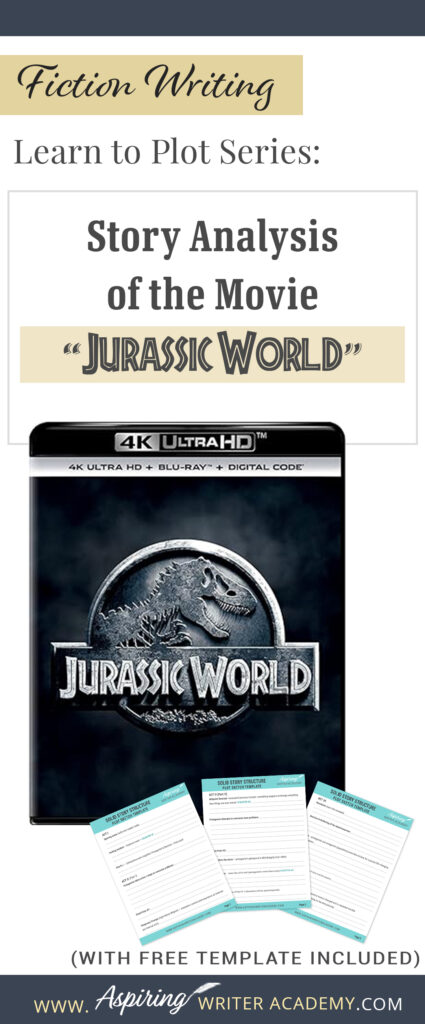 The best way to learn story structure is to analyze good stories. Can you readily identify each plot point in every movie you see or book you read? Or do terms like ‘inciting incident,’ ‘midpoint reversal,’ and ‘black moment’ leave you confused? In our Learn to Plot Fiction Writing Series: Story Analysis of the movie “Jurassic World” we show you how to recognize each element and provide a Free Plot Template so you can draft satisfying, high-quality stories of your own.