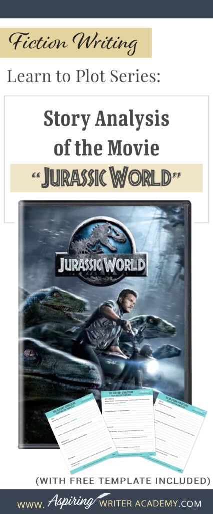 The best way to learn story structure is to analyze good stories. Can you readily identify each plot point in every movie you see or book you read? Or do terms like ‘inciting incident,’ ‘midpoint reversal,’ and ‘black moment’ leave you confused? In our Learn to Plot Fiction Writing Series: Story Analysis of the movie “Jurassic World” we show you how to recognize each element and provide a Free Plot Template so you can draft satisfying, high-quality stories of your own.