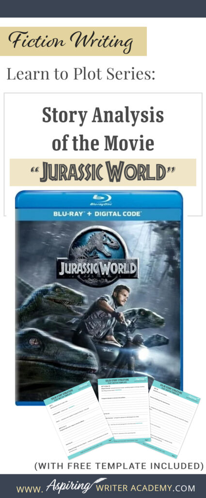 The best way to learn story structure is to analyze good stories. Can you readily identify each plot point in every movie you see or book you read? Or do terms like ‘inciting incident,’ ‘midpoint reversal,’ and ‘black moment’ leave you confused? In our Learn to Plot Fiction Writing Series: Story Analysis of the movie “Jurassic World” we show you how to recognize each element and provide a Free Plot Template so you can draft satisfying, high-quality stories of your own.