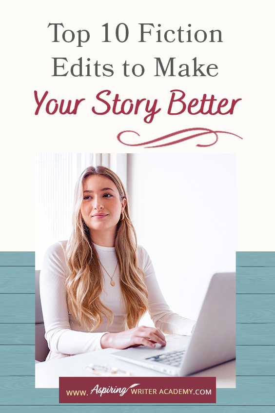 Ready to take your fiction writing to the next level? 📝✨ Explore our latest blog post, 'Top 10 Fiction Edits to Make Your Story Better,' and discover the essential edits that will elevate your storytelling. From tightening plot holes to enhancing character development, we've got you covered with actionable tips and tricks. Don't settle for good when you can strive for greatness—dive in now! #WritingAdvice #FictionCrafting #StorytellingSecrets