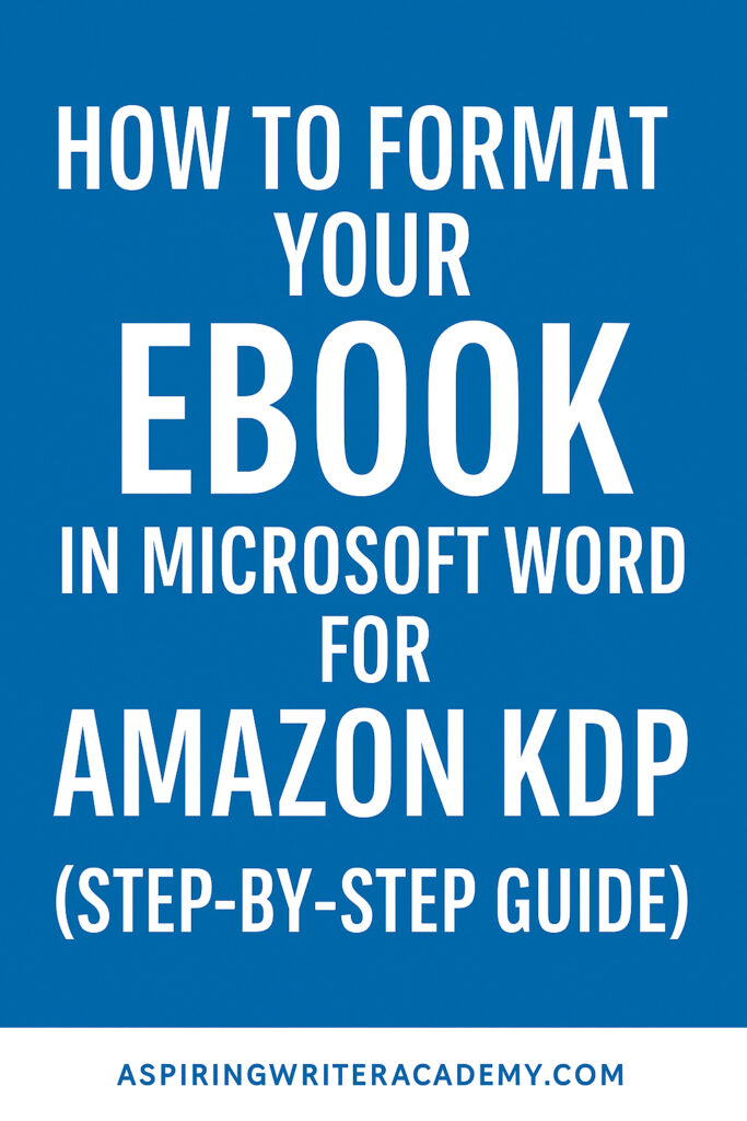 Everything you need to know to format your ebook in Word for Kindle Direct Publishing. Follow this easy walkthrough to adjust margins, create a clickable table of contents, insert a cover page, and polish your manuscript for publishing.